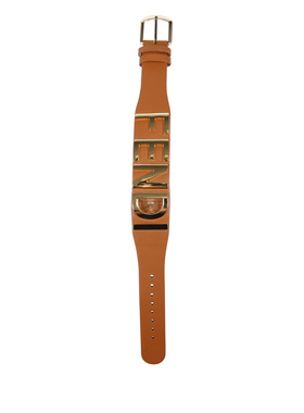 FENDI 女士项链 FOW981A2YGF1CZX AW2023 棕色 Camel stainless s