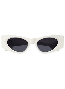 ALAIA 女士太阳镜 AA0075S002 CO 白色 几何框太阳镜