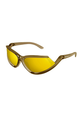 BALENCIAGA 男士太阳镜 BB0289S003 SS2026 黄色 Sunglasses