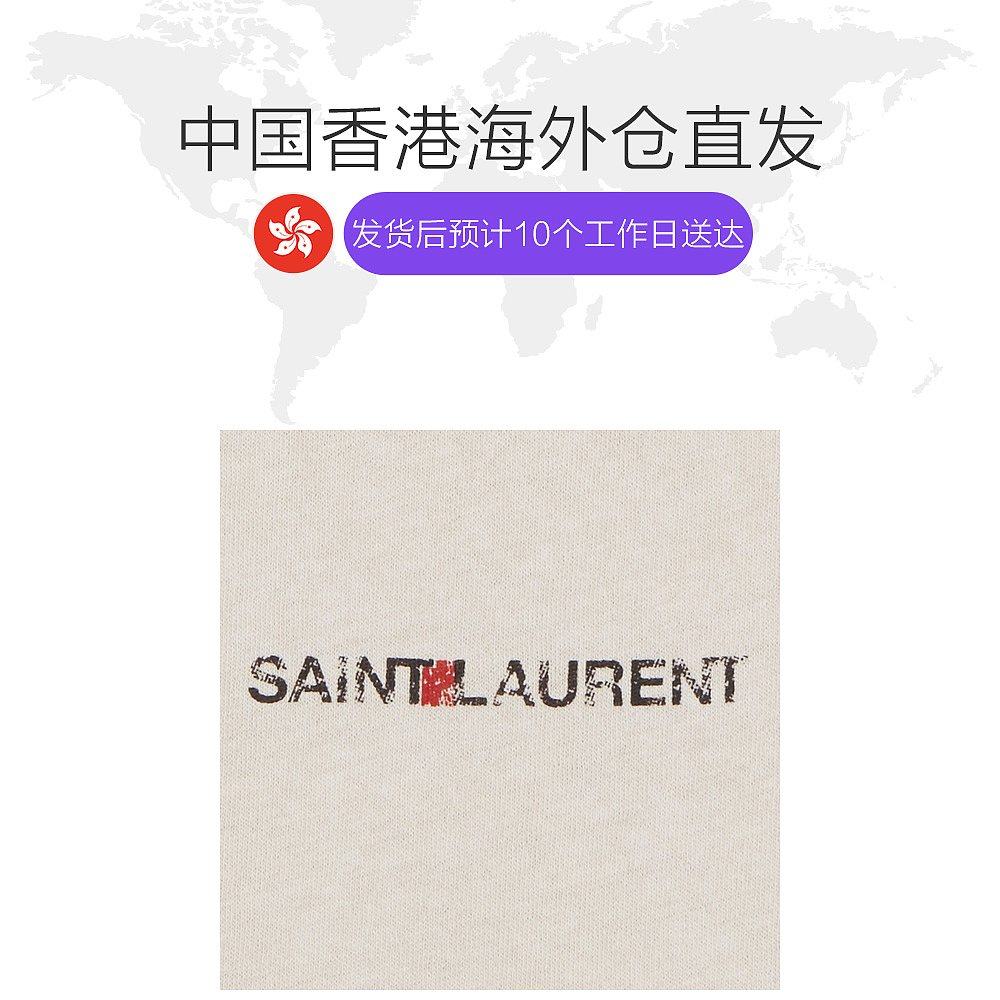 香港直邮圣罗兰女士淡粉色棉质t恤 天猫国际香港直购T恤