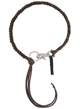 Our Legacy 男士 LADON 编织项链 A2268LBRBROWNLEATHER