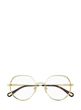 【99新未使用】CHLOÉ 女士眼镜 CH0137O001 CO 金色 徽标平光镜