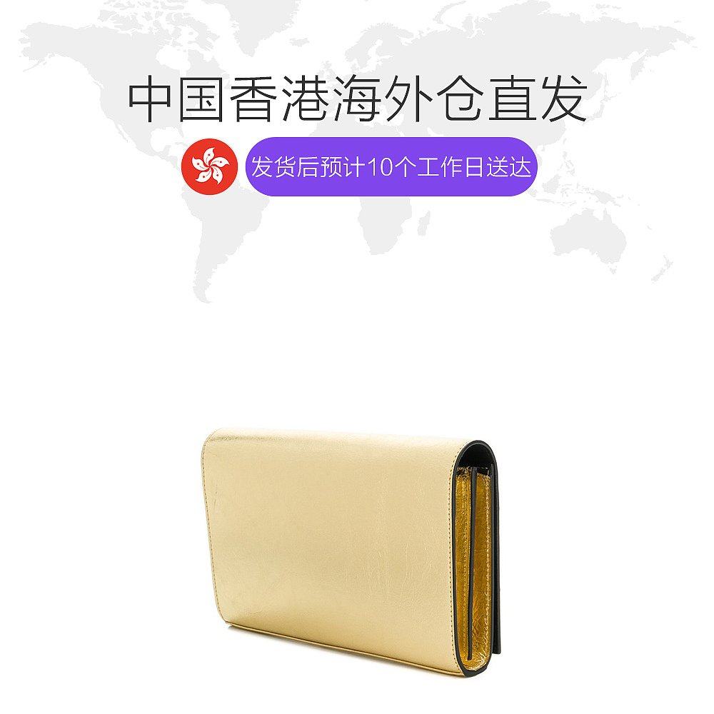 香港直邮圣罗兰女士金色皮革斜挎包 天猫国际香港直购女士包袋