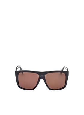 MAX MARA 女士眼镜 MM002101E SS2024 棕色 徽标太阳镜配饰
