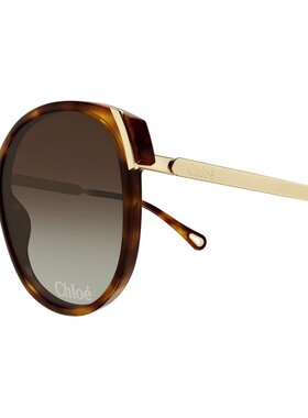 CHLOÉ 女士眼镜 CH0285S002 SS2026 棕色 全框太阳镜