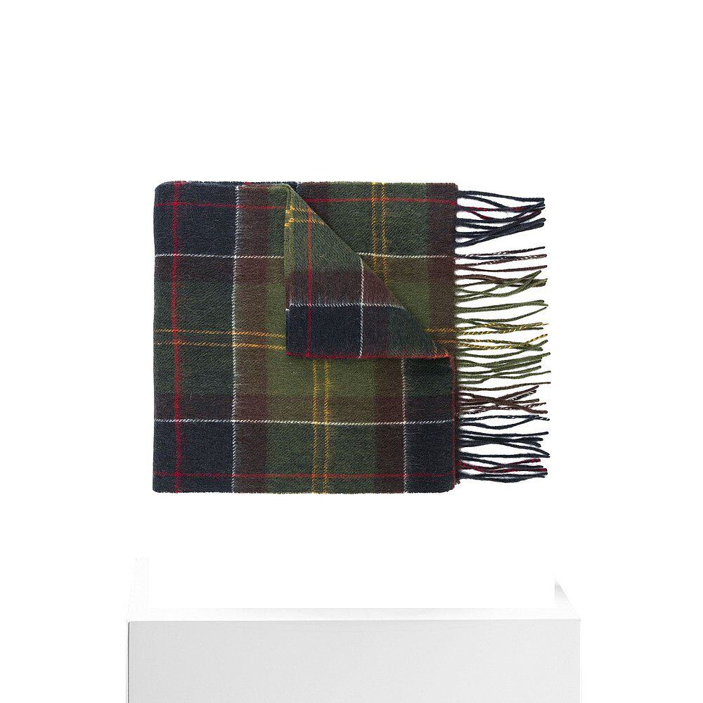 1h可退 香港直邮潮奢 barbour 巴伯尔 男士 格纹印花围巾 LSC0129 - 图3