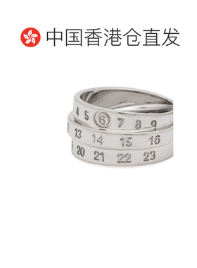 自营 Mm6 Maison Margiela 马丁 马吉拉 MM6 男士 三个徽标戒指 S