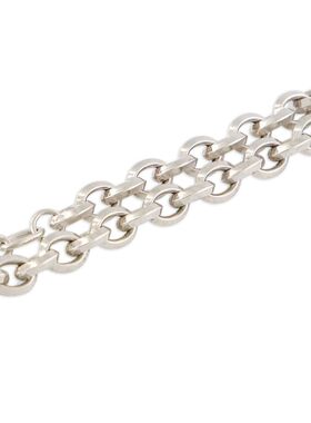 1h可退 潮奢 Saint Laurent 圣罗兰 男士 Bijoux 银色手链 858917