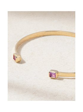 1h可退 潮奢 stone and strand 女士 Myrtle 14K金蓝宝石手镯 TOT