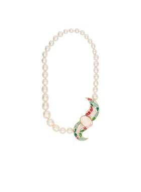 VALENTINO 女士项链 WJ0Y16SARBT4 SS2025 花色 logo项链