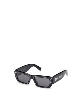 MONCLER 女士眼镜 ML0252P01ABLACK AW2024 灰色 矩形太阳镜