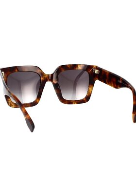 FENDI 女士眼镜 FE40101I55B AW2025 灰色太阳镜