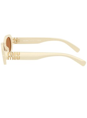 潮奢 Miu Miu 缪缪 女士 椭圆形太阳眼镜 8056262578780