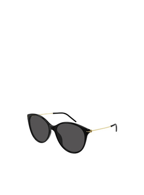 GUCCI 女士太阳镜 GG1268SA001 SS2023 黑色 徽标太阳镜古驰配饰