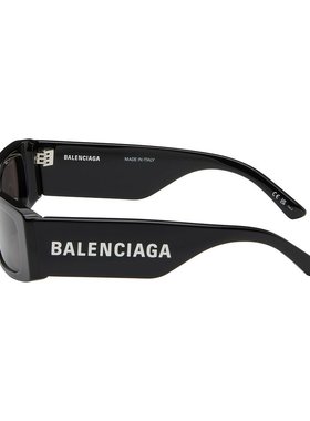 1h可退 潮奢 Balenciaga 巴黎世家 女士 黑色太阳镜 BB0260S