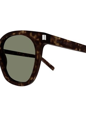 SAINT LAURENT 男士眼镜 SL28049 CO 绿色 徽标太阳镜