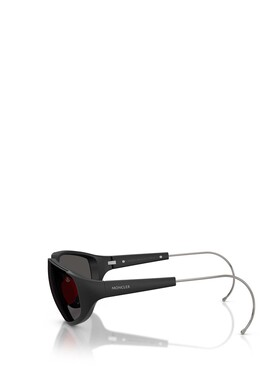 MONCLER 男士太阳镜 ME8008500687 AW2025 黑色 全框太阳镜