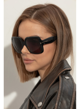TOM FORD 女士太阳镜 FT119405501A CO 黑色 Sunglasses配饰