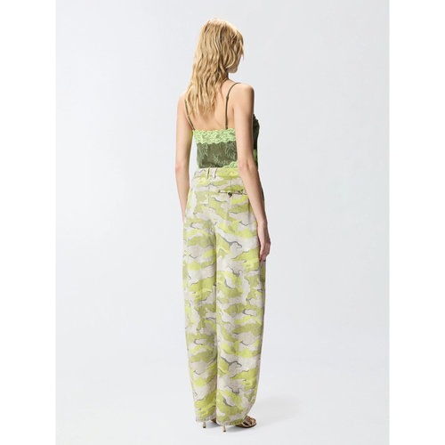 PINKO 女士休闲裤 107877A3O7CSL SS2026 花色 PINKO GRASPO trou - 图3