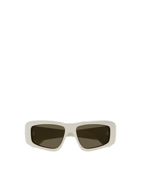 1h可退 CHLOÉ 女士太阳镜 CH0299S003 SS2025 白色 矩形太阳镜