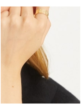 TORY BURCH 女士戒指 159311720 AW2025 金色 T 字母戒指