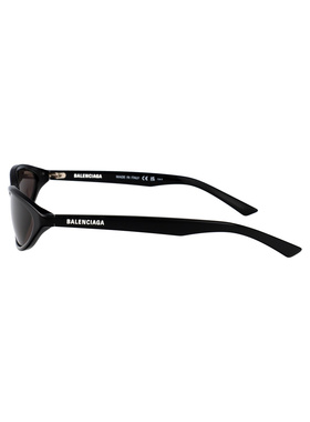 1h可退 BALENCIAGA 女士太阳镜 BB0402S001 SS2025 黑色 全框太阳