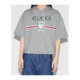1 ຊົ່ວໂມງຄືນເງິນ gucci ຂອງແມ່ຍິງ sweatshirt knitted ແຂນສັ້ນ
