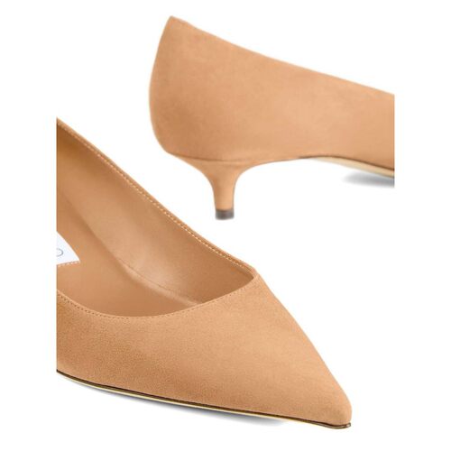 JIMMY CHOO 女士高跟鞋 AMELIASUETOFFEE AW2026 浅棕色单鞋 - 图1