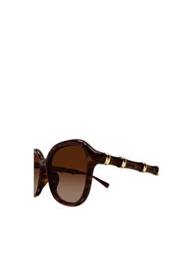 GUCCI 女士眼镜 GG2061SA002 SS2026 棕色 几何框古驰配饰太阳镜