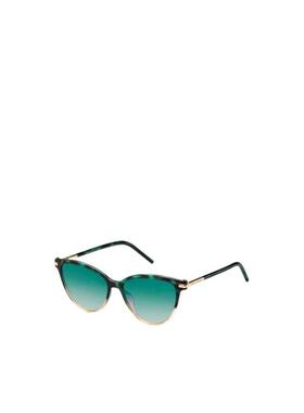 1h可退 MARC JACOBS 女士眼镜 MJ47STOZ AW2024 绿色 圆框太阳镜