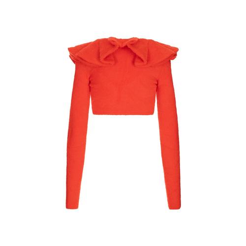 DIESEL 女士针织衫 A214480CECX38L AW2025 红色 长袖针织开衫 - 图0