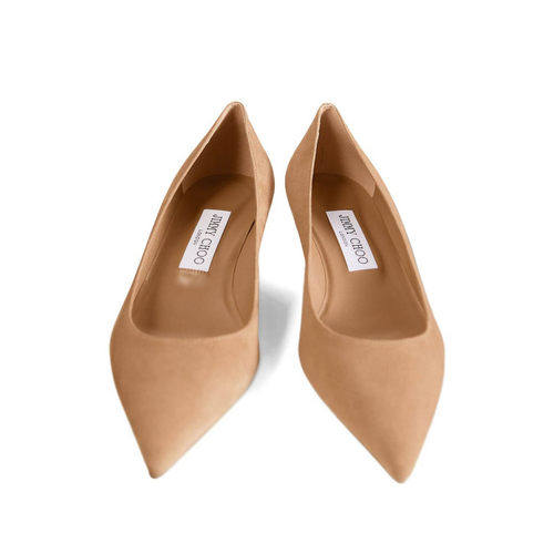 JIMMY CHOO 女士高跟鞋 AMELIASUETOFFEE AW2026 浅棕色单鞋 - 图3