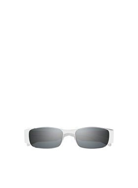 SAINT LAURENT 男士眼镜 SL738001-0 AW2025 灰色 徽标太阳镜