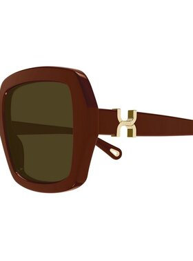 CHLOÉ 女士眼镜 CH0301S004 SS2026 棕色 全框太阳镜