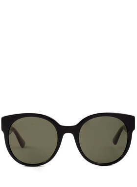 GUCCI 女士眼镜 GG0035SN002 AW2023 绿色 GG0035SN古驰配饰