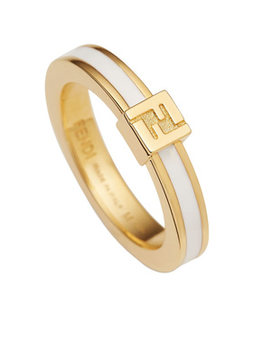 FENDI 女士戒指 8AL217TL9F0A47 SS2026 金色 Forever 戒指细戒指