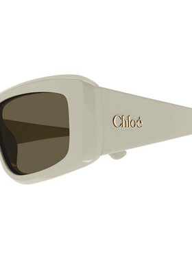 1h可退 CHLOÉ 女士眼镜 CH0299S003 SS2026 白色 矩形太阳镜