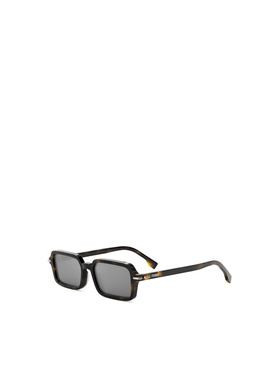 FENDI 女士眼镜 FE40174F52C CO 灰色 长方形太阳镜
