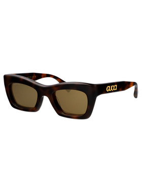 GUCCI 女士眼镜 GG1773S015 SS2026 花色 几何框太阳镜