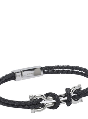 SALVATORE FERRAGAMO 男士手链手镯 796082770422NERO