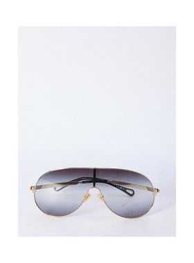 1h可退 CHLOÉ 女士太阳镜 CH0283S001 SS2025 黑色 字母细节太阳