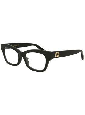 GUCCI 女士眼镜 GG0031OA001 SS2025 古驰徽标 黑色平光镜