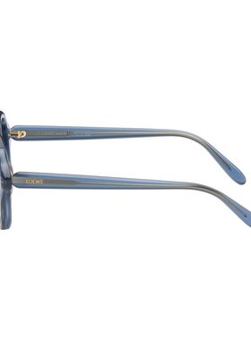 1h可退 潮奢 LOEWE 罗意威 男士 蓝色 Alpha Slim 太阳镜 LW40163