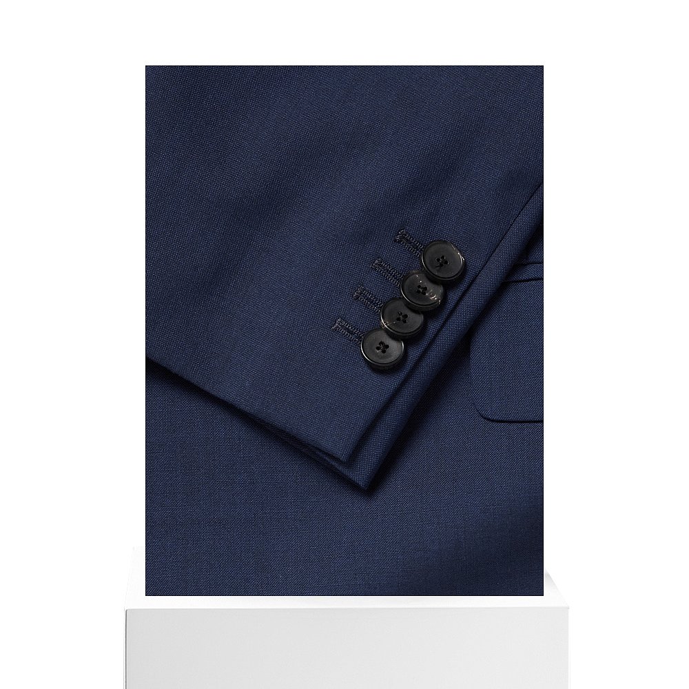 1h可退 潮奢 Mr P. 男士 标准剪裁羊毛混纺西装外套 MPO242064BRI - 图3