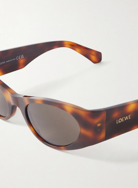 LOEWE 罗意威 女士 + Paula's Ibiza's 龟甲色醋纤太阳眼镜 LW401