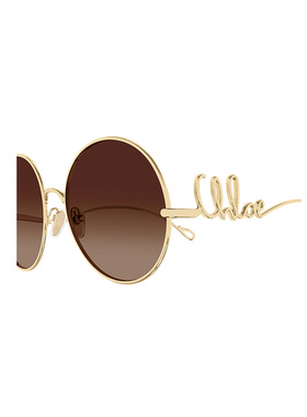 CHLOÉ 女士太阳镜 CH0329S002GOLDGOLDBROWN AW2025