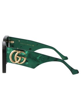 自营GUCCI 男士太阳镜 GG0956S001 AW2025 黑色 大款镜框太阳镜