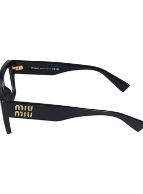 MIU MIU 女士太阳镜 0MU02XV1AB1O1 SS2025 黑色 0MU 02XV