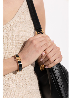 TORY BURCH 女士手链手镯 1677210720 CO 黑色 Bracelet with log