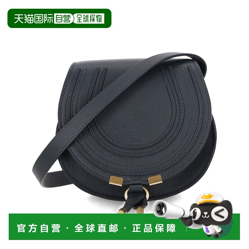 CHLOÉ 女士斜挎包 C22AS680I3144Q SS2026 黑色 小号 MARCIE 马鞍